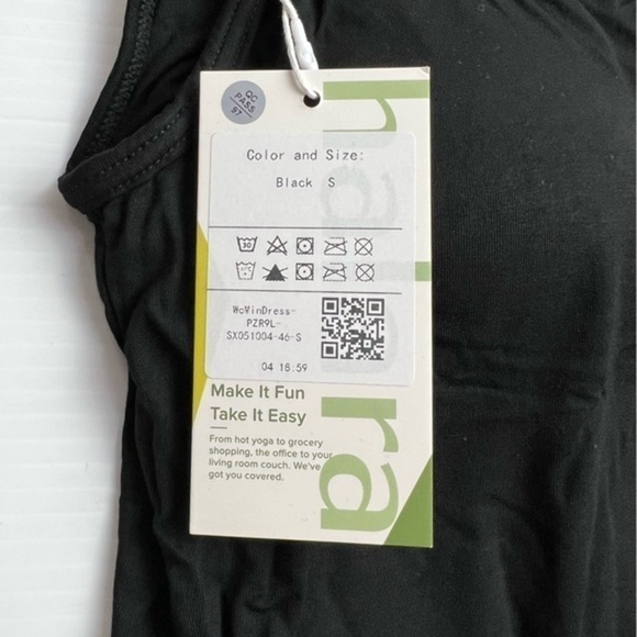 Halara Scoop-Neck Tank Dress, Black, Women's Small Athletic Stretch - Picture 6 of 6